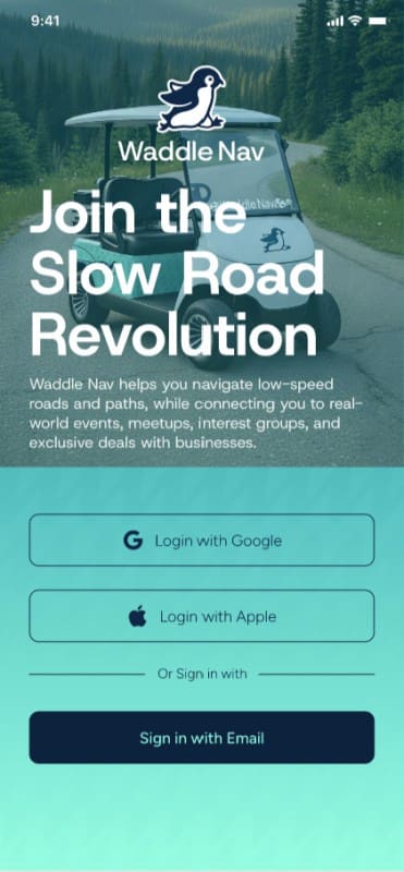 Waddle Nav app screenshot