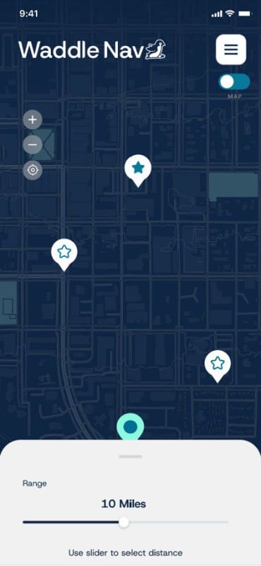 Waddle Nav app screenshot